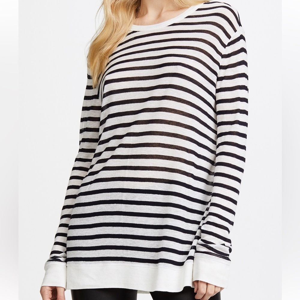 Alexander Wang Striped Linen Tee